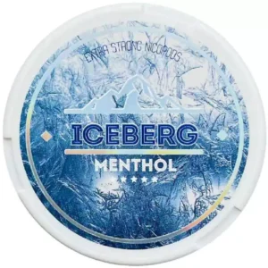 Snus ICEBERG menthol Nicotine pouches sans tabac Ultra strong