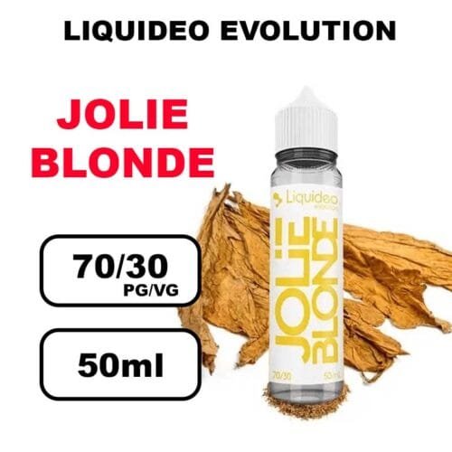 Liquideo Evolution 50ml E-liquides saveurs intenses, surprenantes- Jolie blonde