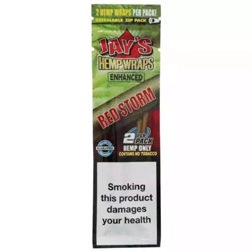 JUICY JAYS red storm blunt Wraps chanvre naturel aromatisé sans tabac - x2 feuilles parfumées saveur fruitée pas cher