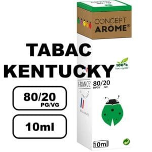 Conceptarome 10ml e-liquide saveur naturelle bio Sans additifs- tabc kentucky