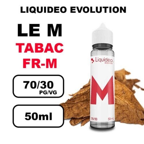 Liquideo Evolution 50ml E-liquides saveurs intenses, surprenantes- le M