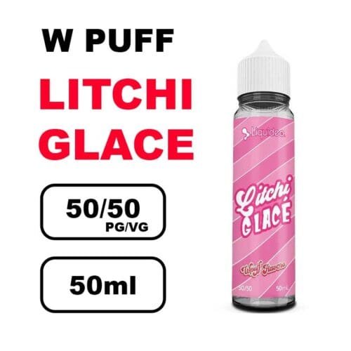 Liquideo Wpuff flavors 50ml E-liquide puff fruité Intense, Parfait pour vape longue durée- litchi glace