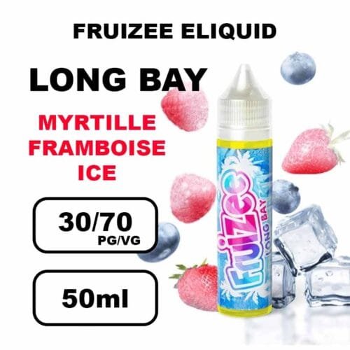 Fruizee eliquid france 50ml e-liquide fruité frais pour cigarette electronique- long bay