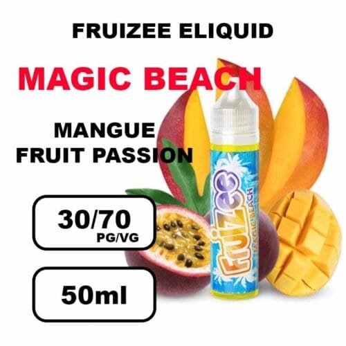 Fruizee eliquid france 50ml e-liquide fruité frais pour cigarette electronique- magic beach
