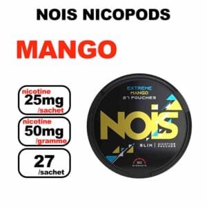 Snus NOIS Extreme 25mg Slim Nicotine Pouches sans tabac- mango