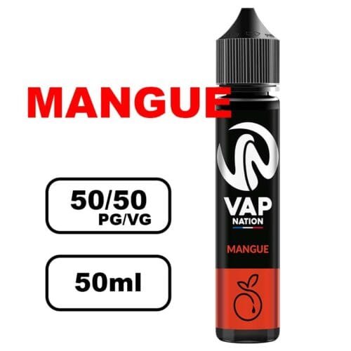 Vap nation Origin's 50ml e-liquide flacon mono arôme pour cigarette electronique au bureau de tabac- mangue