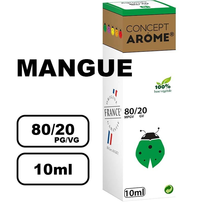 Conceptarome 10ml e-liquide saveur naturelle bio Sans additifs- mangue