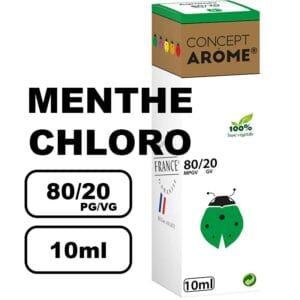 Conceptarome 10ml e-liquide saveur naturelle bio Sans additifs- menthe chloro