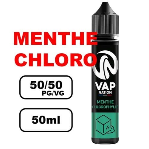 Vap nation Origin's 50ml e-liquide flacon mono arôme pour cigarette electronique au bureau de tabac- menthe chloro