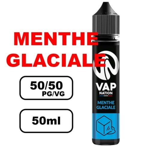 Vap nation Origin's 50ml e-liquide flacon mono arôme pour cigarette electronique au bureau de tabac- menthe glaciale