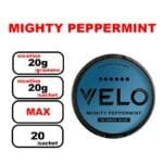 Snus VELO Nicotine Pouches Slim- mighty peppermint6