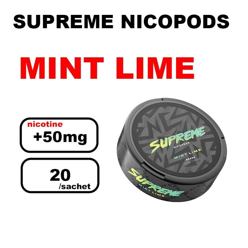 Snus SUPREME Nicotine pouches- mint lime