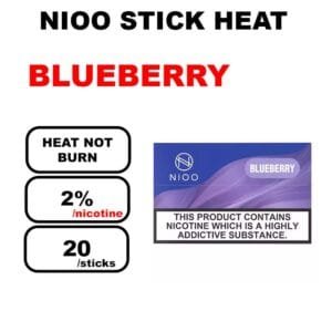 NIOO Sticks granulé avec nicotine compatible IQOS Stick HNB sans tabac x20 bâtonnets chauffants- blueberry