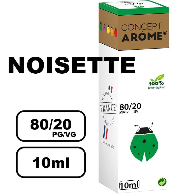 Conceptarome 10ml e-liquide saveur naturelle bio Sans additifs- noisette