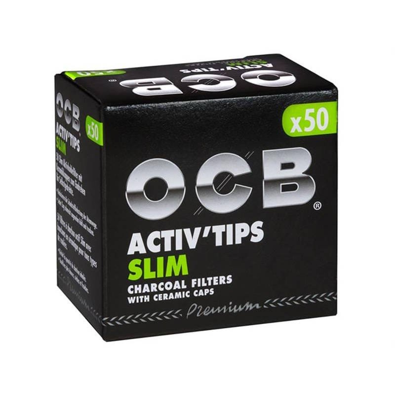OCB Activ Tips 7mm Filtres Charbon Actif - Filtration Anti-Goudron et nicotine tabac