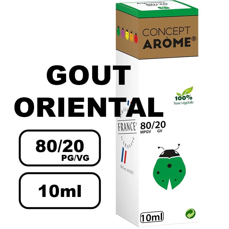 Conceptarome 10ml e-liquide saveur naturelle bio Sans additifs- gout oriental