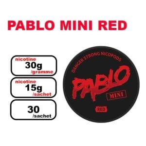 Snus PABLO MINI 15mg Nicotine Pouches sans tabac strong