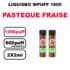 Liquideo Wpuff 1800 x2 Cartouches Pod 2ml Cartouche Puff jetable sans fuite- pasteque fraise
