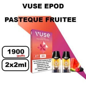 Vuse cartouche Epod x2 1.9ml Capsule ePOD eliquide pré-remplie pour vapoteur- pasteque fruitée