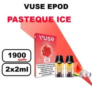 Vuse cartouche Epod x2 1.9ml Capsule ePOD eliquide pré-remplie pour vapoteur- pasteque ice