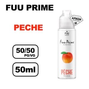 Fuu prime 50ml E-liquide prêt à booster pour cigarette electronique- peche