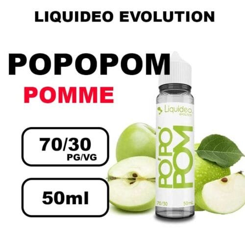 Liquideo Evolution 50ml E-liquides saveurs intenses, surprenantes- pomme