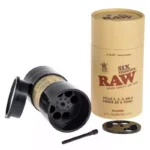raw-six-shooter-de-cones-king-size-remplissage-manuel-de-6-cones-d-herbe-cbd