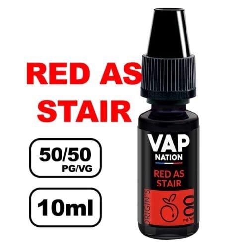 Vap nation Origin's 10ml e-liquide mono arôme pour cigarette electronique au bureau de tabac-red as stair