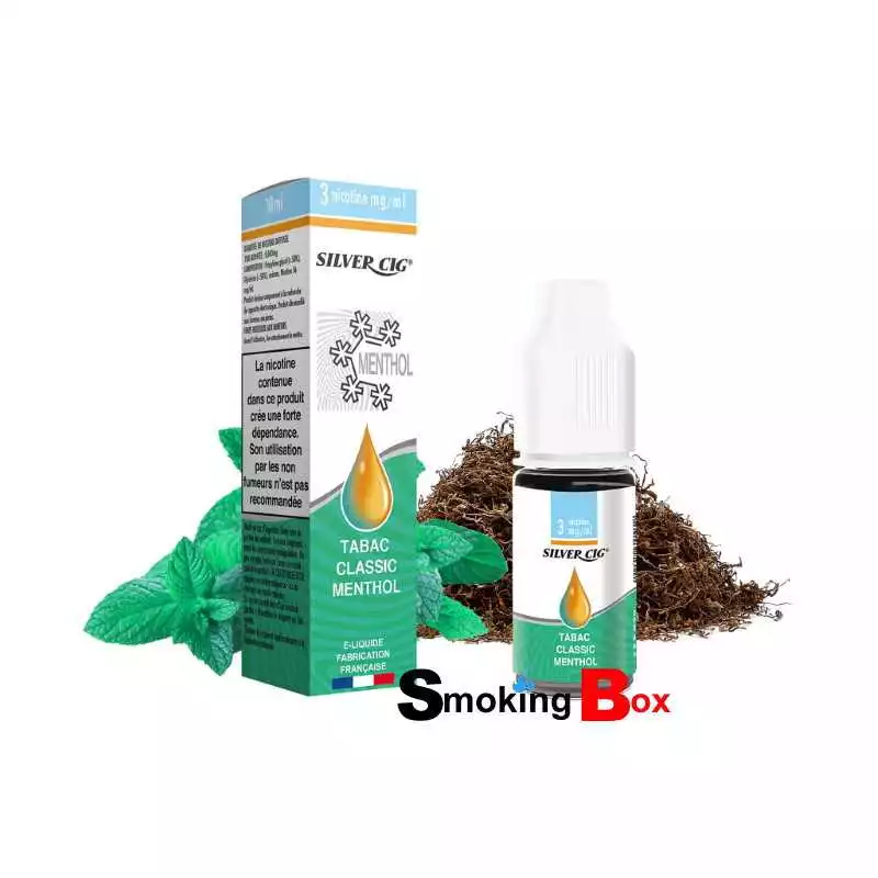 Silver cig classic 10ml saveur mono arôme au bureau de tabac