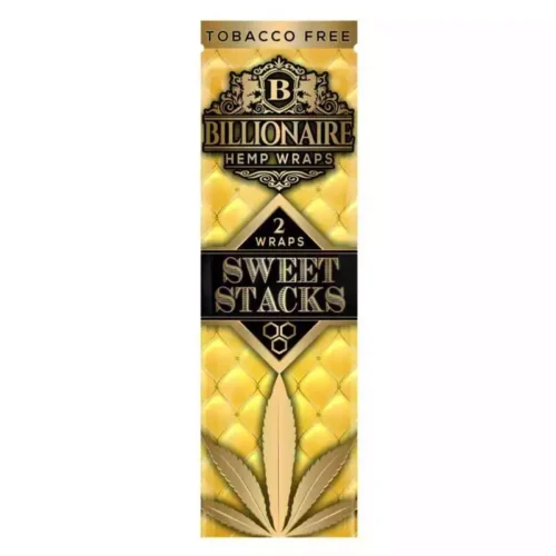 BILLONNAIRE sweet blunt Wraps chanvre naturel aromatisé sans tabac - x2 feuilles parfumées saveur fruitée pas cher