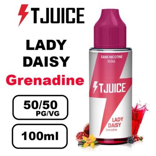 T-juice 100ml e-liquide - Vapez des saveurs fruitées et fraîches en grand format- lady daisy