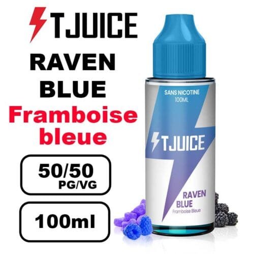 T-juice 100ml e-liquide - Vapez des saveurs fruitées et fraîches en grand format- raven blue