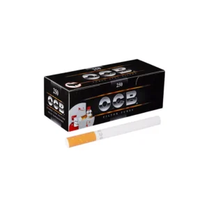OCB Noir Tube cigarette Just Paper avec 250 filtre Tabac à remplir