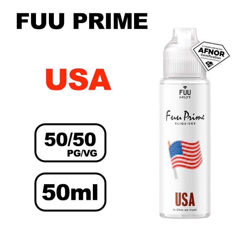 Fuu prime 50ml E-liquide prêt à booster pour cigarette electronique- usa