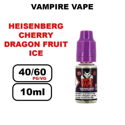 Heisenberg Vampire vape 10ml e-liquide fruité et puissant cigarettes electroniques- cherry dragon ice
