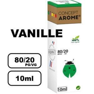 Conceptarome 10ml e-liquide saveur naturelle bio Sans additifs- vanille