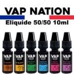 eliquide france vap nation 10ml saveur mono tabac, fruitées, mentholés, gourmandes