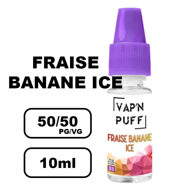 Conceptarome vap n puff 10ml e-liquide saveur naturelle bio Sans additifs pour cigarette électronique- fraise banane ice