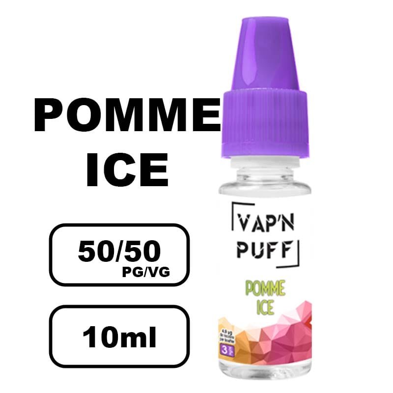 Conceptarome vap n puff 10ml e-liquide saveur naturelle bio Sans additifs pour cigarette électronique- pomme ice