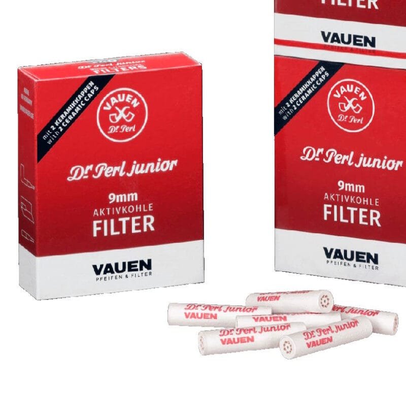 VAUEN Filtre 9mm 40 pipe charbon actif anti impureté et goudron