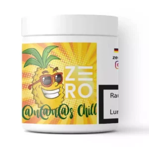 zero gout chicha sans tabac sans nicotine ananas chill