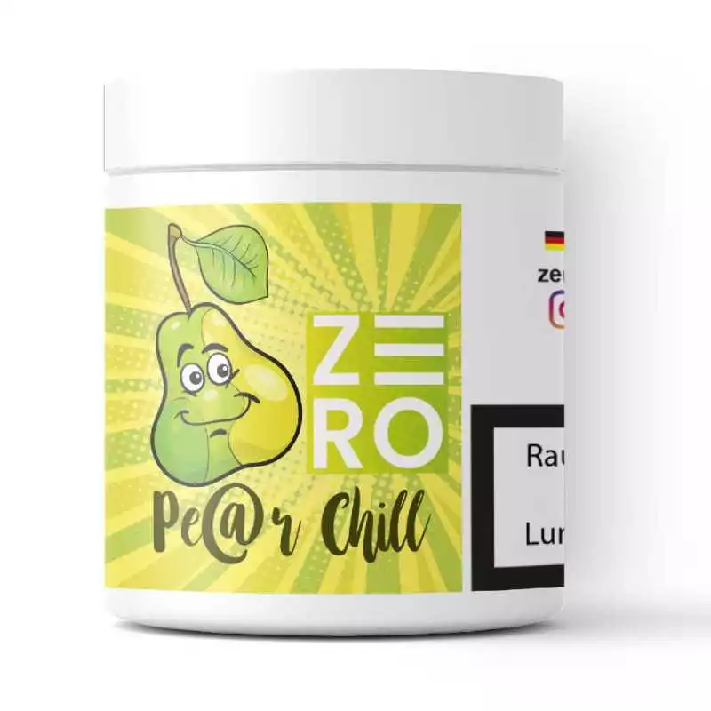 zero gout chicha sans tabac sans nicotine pear poire chill