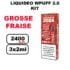 Kit starter Liquideo Wpuff pod 2.0 x3 Cartouches 2ml Pod Puff jetable sans fuite- fraise