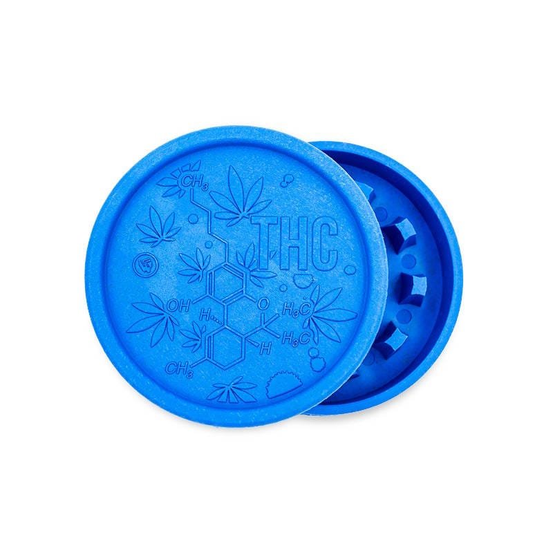 grinder thc molecule matiere chanvre hemp bleu