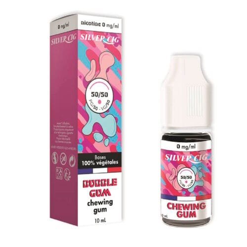 Silver cig 50/50 10ml bubble gum chewing gum
