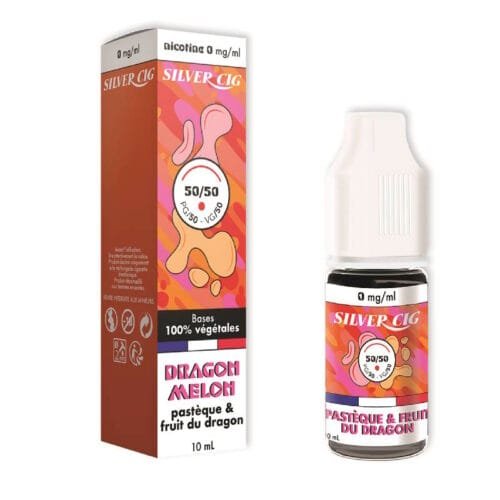 Silver cig 50/50 10ml dragon melon