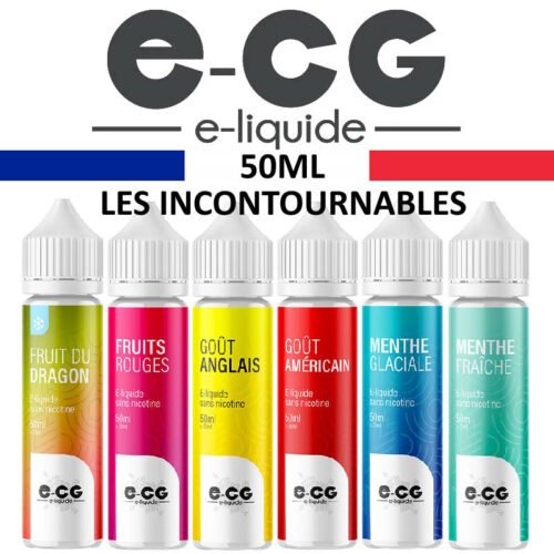 eliquide ecg 50ml les incontournable saveurs classique e-cg