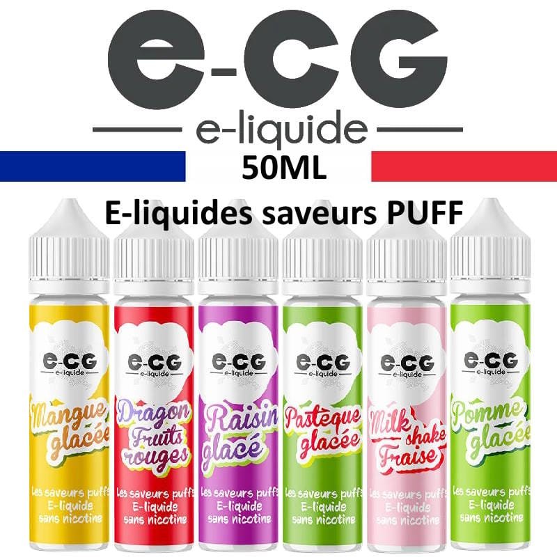 eliquide ecg puff 50ml les saveurs puff e-cg fruité sucré