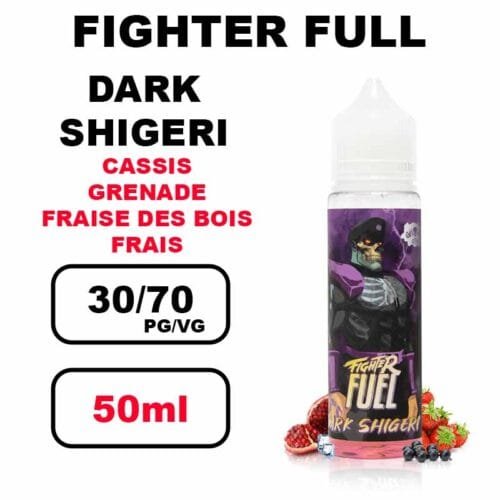 Fighter Fuel 50ml E-liquide épais à booster gros nuage pour cigarette electronique- dark shigeri 50ml