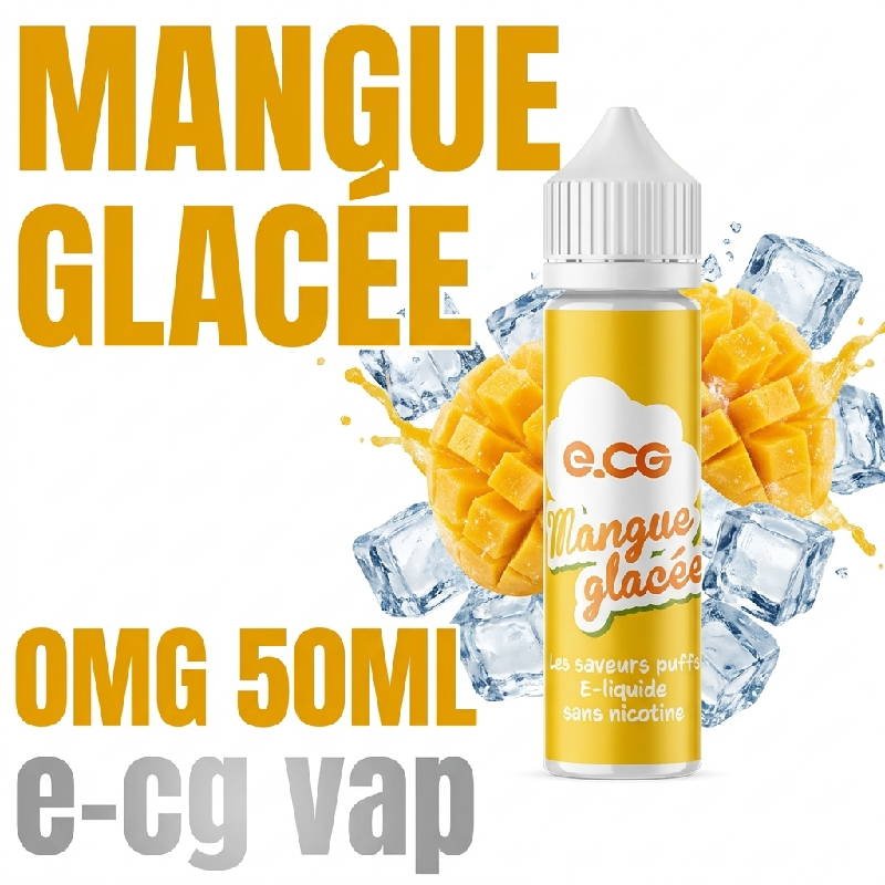 E-liquide e-cg les saveurs puffs fruité sucré 50ml 0mg